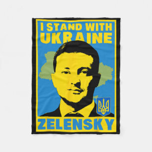 Volodymyr Zelensky Ukraine Ukrainian Flag Shirt Fleece Blanket