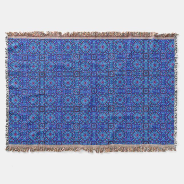 Volos Azul Throw Blanket (Front)