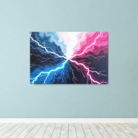 Voltage Flow – Electric Surge in Motion 36"x24"
