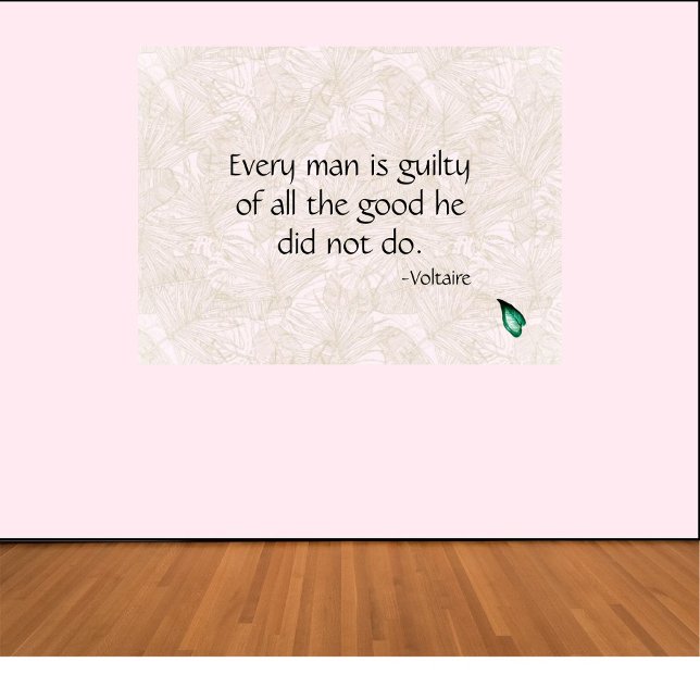 Voltaire Inspirational Quote Poster (Creator Uploaded)