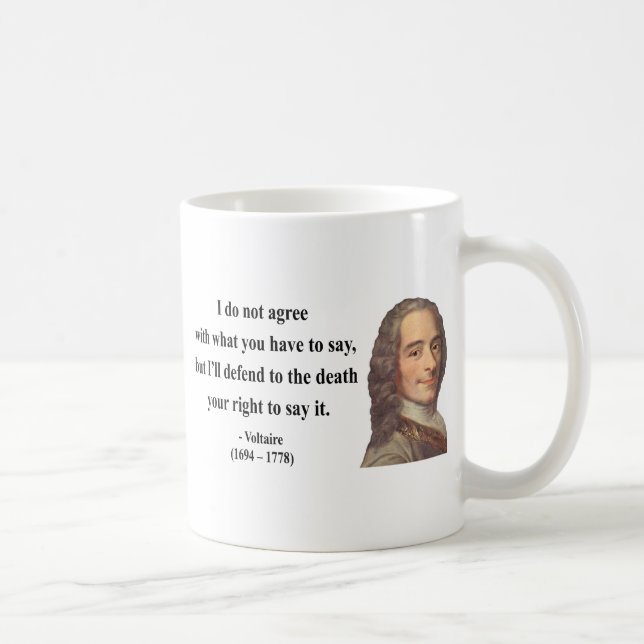 Voltaire Quote 1b Coffee Mug (Right)