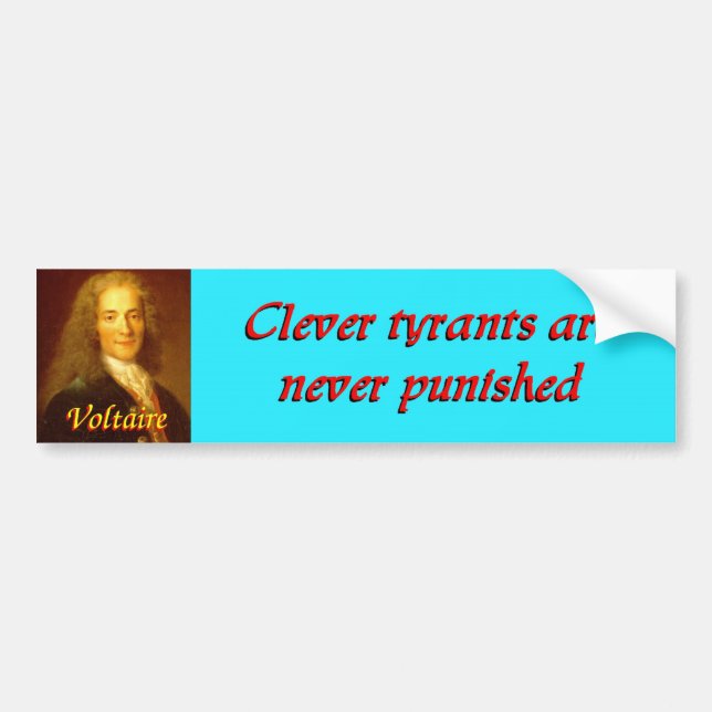 Voltaire quote 2 bumper sticker (Front)