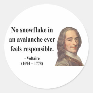 Voltaire Quote 6b Classic Round Sticker