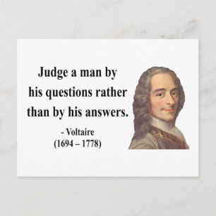 Voltaire Quote 8b Postcard