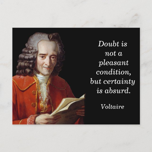 Voltaire quote - Postcard (Front)