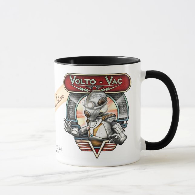 Volto-Vac Retro Robot Mug (Right)