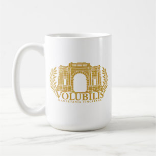 Volubilis Arch of Caracalla Roman Gold Emblem Coffee Mug