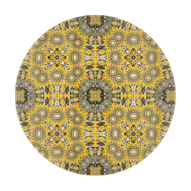 Volume eleven's kaleidoscope art four cutting board (Front)