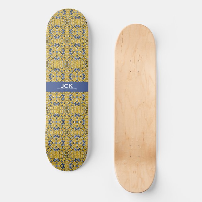 Volume eleven's kaleidoscope art one skateboard (Front)