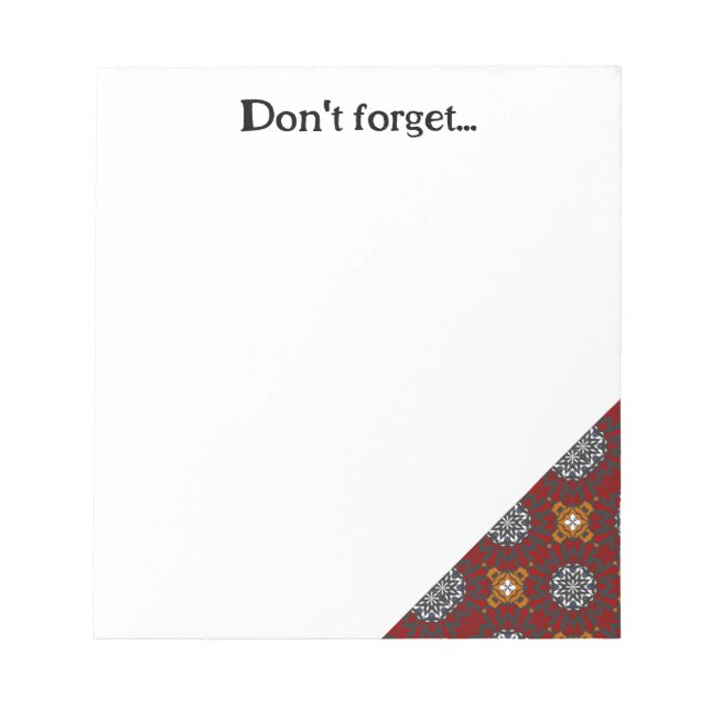 Volume four's kaleidoscope art nineteen notepad (Front)