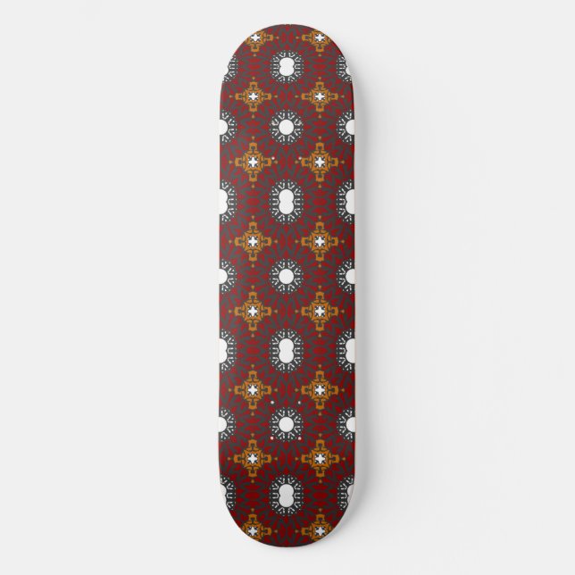 Volume four's kaleidoscope art two skateboard (Front)