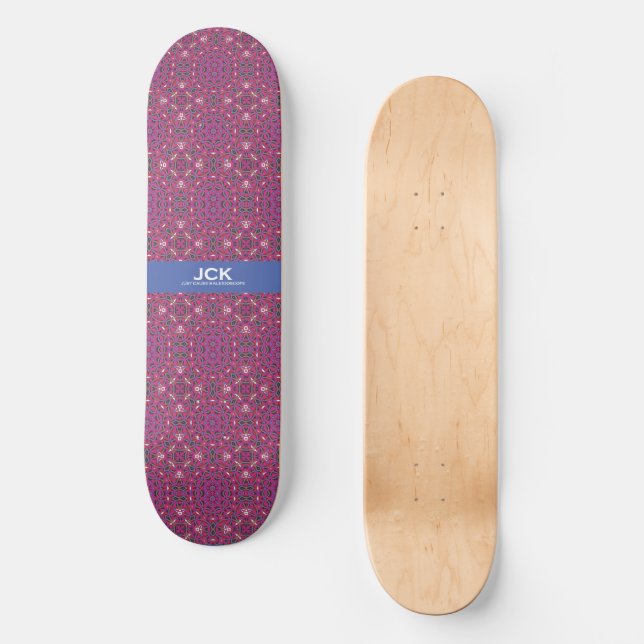Volume nine's kaleidoscope art nine skateboard (Front)