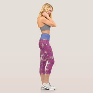 Volume nine's kaleidoscope art twenty capri leggings