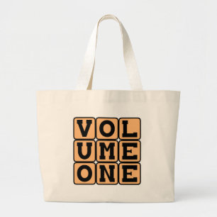 Volume One, First Volume Large Tote Bag