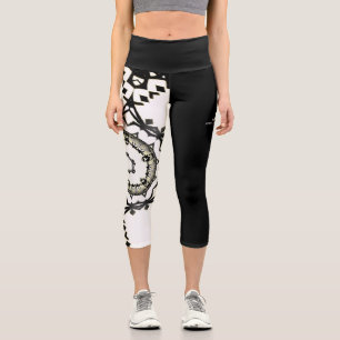 Volume one's kaleidoscope art eight capri leggings