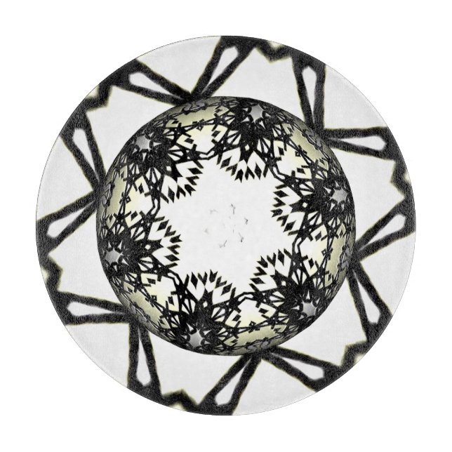 Volume one's kaleidoscope art eight cutting board (Front)