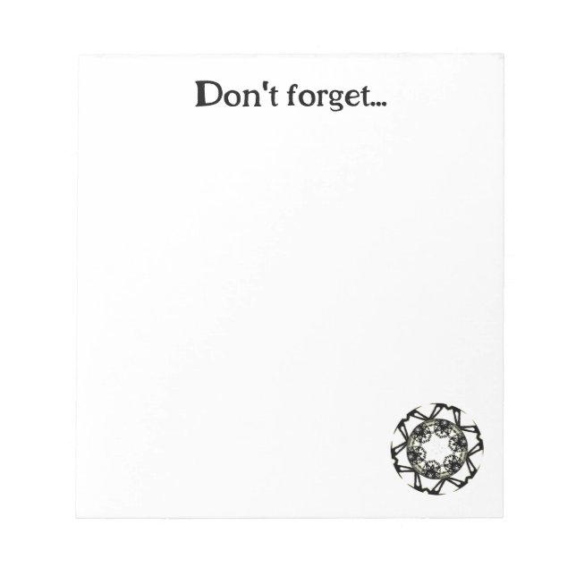 Volume one's kaleidoscope art three notepad (Front)