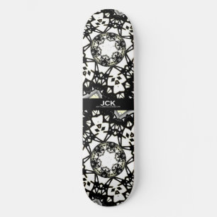 Volume one's kaleidoscope art three skateboard