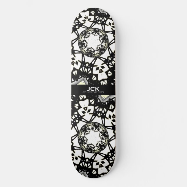 Volume one's kaleidoscope art three skateboard (Front)