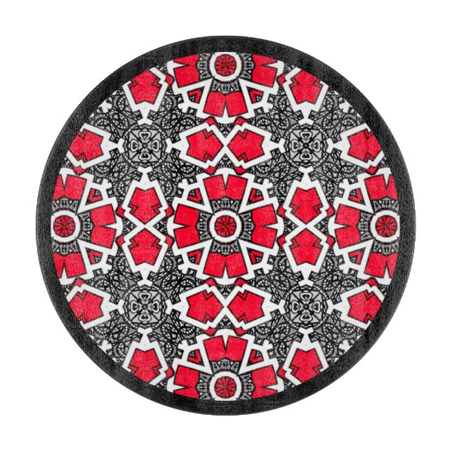 Volume sixteen's kaleidoscope art eight cutting board (Front)