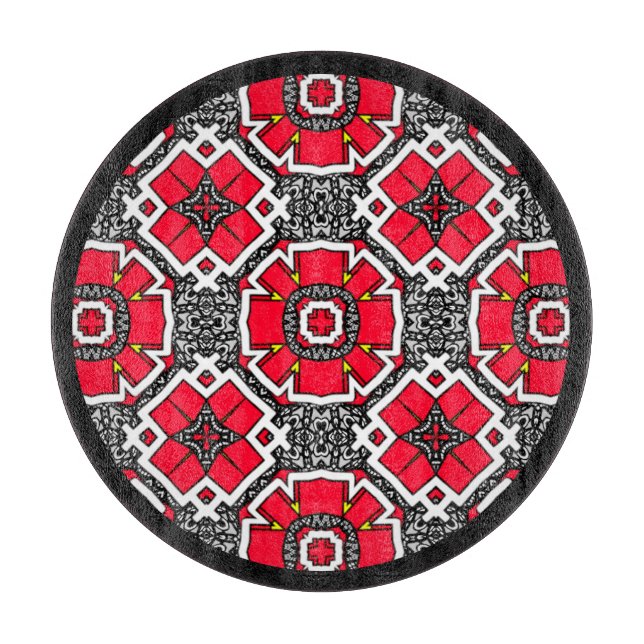 Volume sixteen's kaleidoscope art seven cutting board (Front)