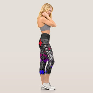 Volume thirteen's kaleidoscope art one capri leggings
