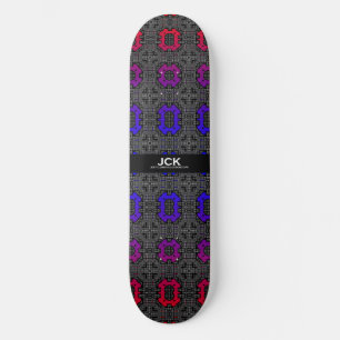 Volume thirteen's kaleidoscope art two skateboard