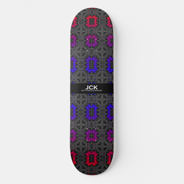 Volume thirteen's kaleidoscope art two skateboard (Front)