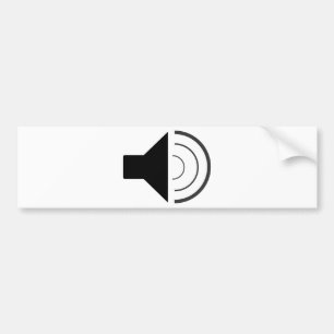 Volume up Speaker Bumper Sticker