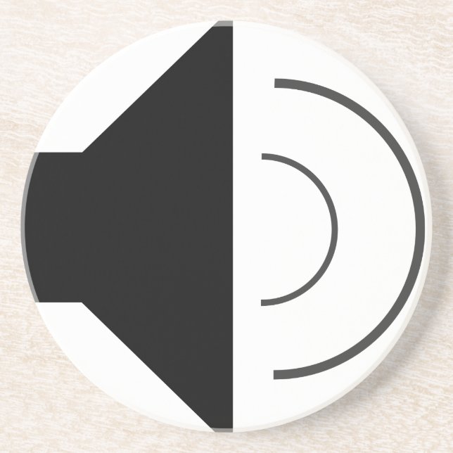 Volume up Speaker Coaster (Front)