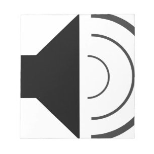 Volume up Speaker Notepad
