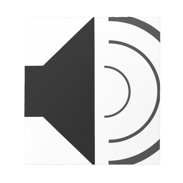 Volume up Speaker Notepad (Front)