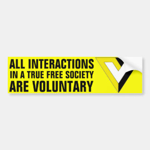 Voluntarism Bumper Sticker