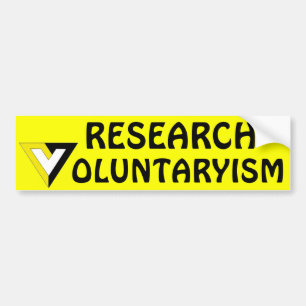 Voluntarism Bumper Sticker