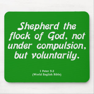 Voluntary Service 1 Peter 5-2 Mouse Mat