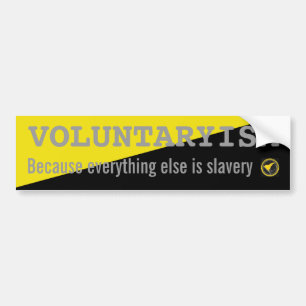 Voluntaryism-sticker Bumper Sticker