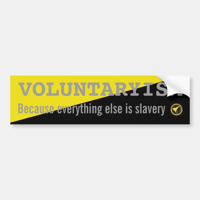 Voluntaryism-sticker Bumper Sticker (Front)