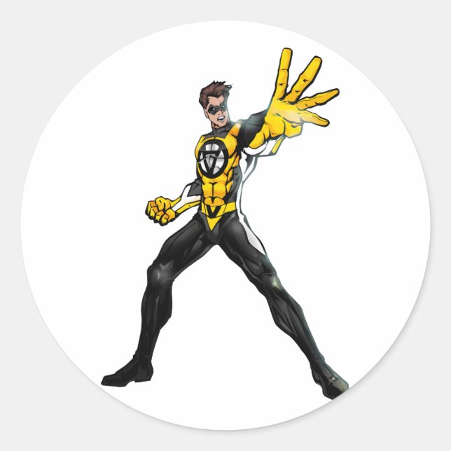 Voluntaryist Action Hero Sticker (Front)