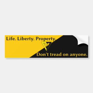 Voluntaryist Anarcho-Capitalist Bumper Sticker