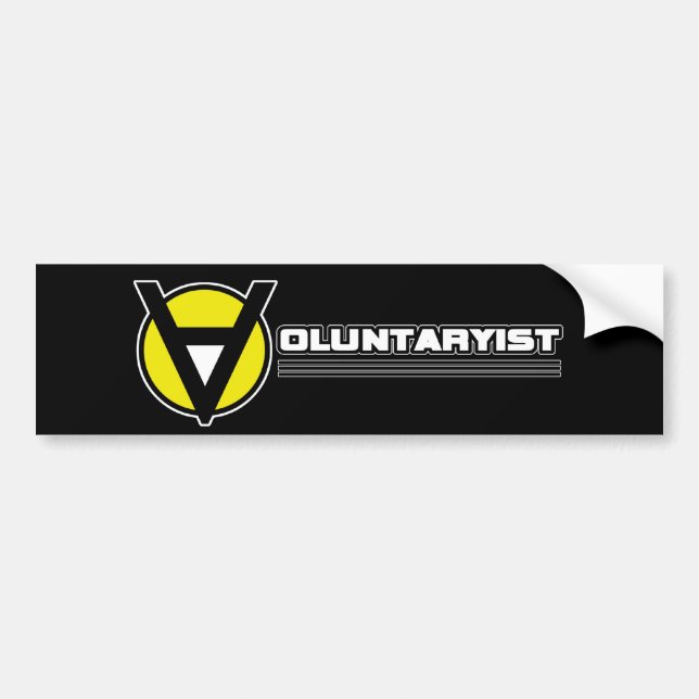 Voluntaryist Bumper Sticker (Front)