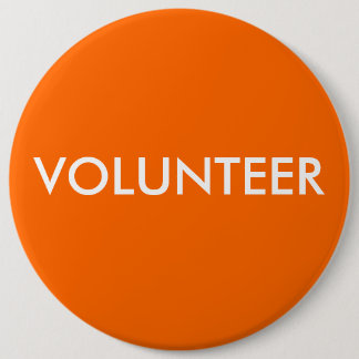 VOLUNTEER 6 CM ROUND BADGE