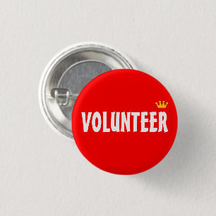 VOLUNTEER & Aid person, Charity, Help, Info Button