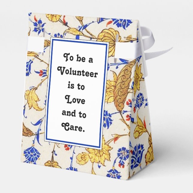 Volunteer Appreciation Favour Box (Back Side)