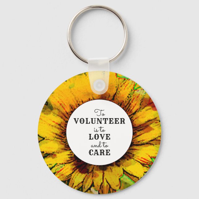 Volunteer Appreciation Gift Key Ring (Front)