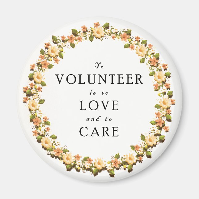 Volunteer Appreciation Gift Magnet (Front)