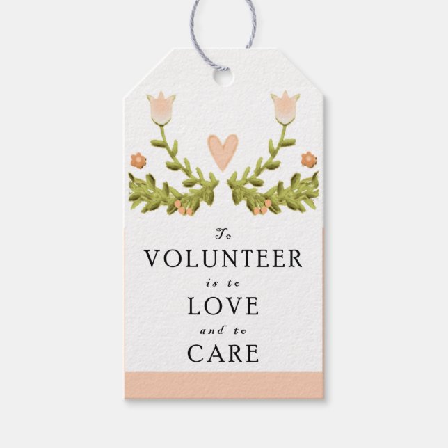 Volunteer Appreciation Gift Tags (Front)