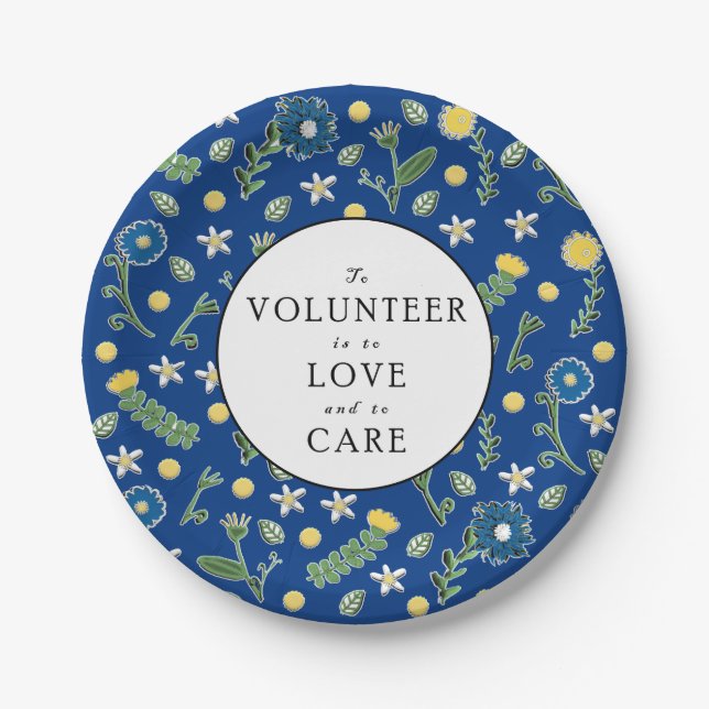 Volunteer Appreciation Paper Plate (Front)