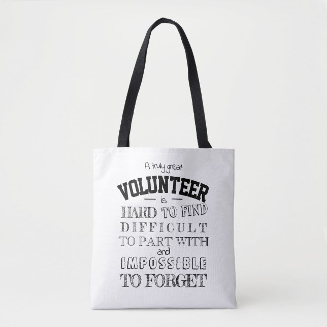 Volunteer Appreciation Thank you Gift script white Tote Bag (Front)