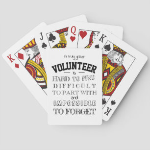 Volunteer Appreciation Thank you Gift Whimsical  Playing Cards