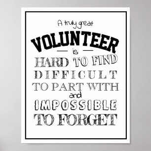 Volunteer Appreciation Thank you office decor wall